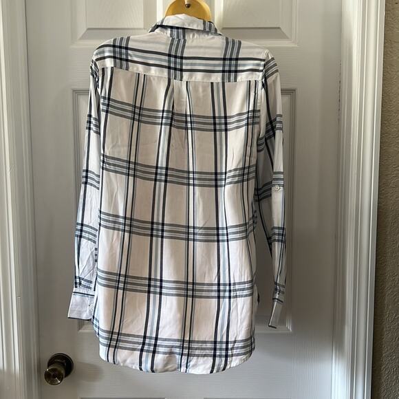 Woolrich White & Blue Plaid Blouse various sizes - Picture 3 of 12